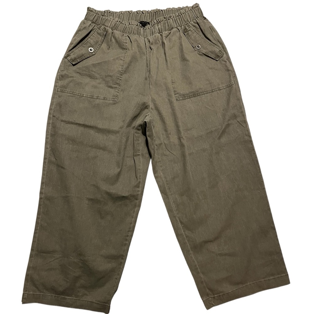 Jane + Delancey women ankle pants size‎ 2x green wide leg